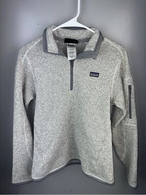 Patagonia Light Gray Half-Zip Fleece Pullover